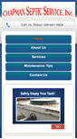 Mobile Screenshot of chapmanseptic.com